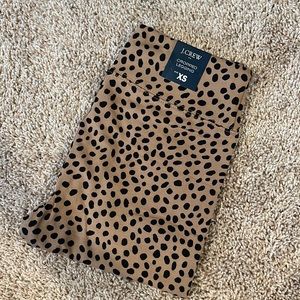 Brand new leopard print J Crew cropped leggings